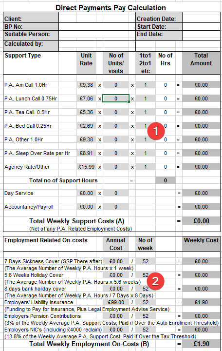 Pay calculation annotated