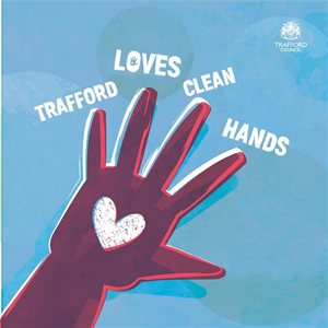 Trafford Loves Clean Hands Logo