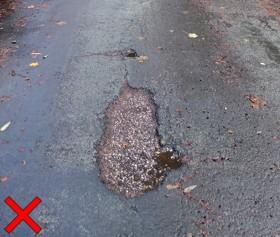 Potholes - non-actionable defect