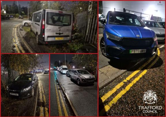 Illegal parking for Manchester United match