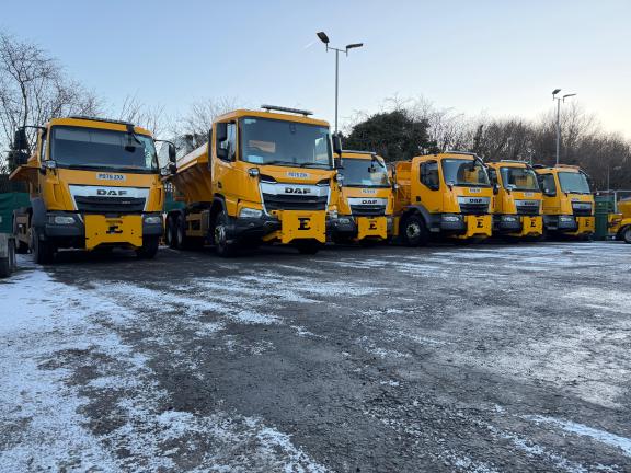 Gritters tackling snow and ice in Trafford