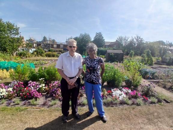 Frank and Flo on allotment