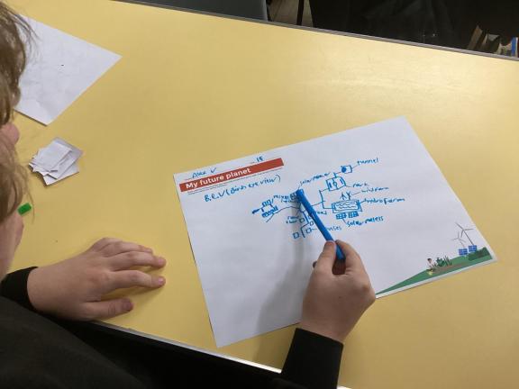 A child taking part in Green Careers Week
