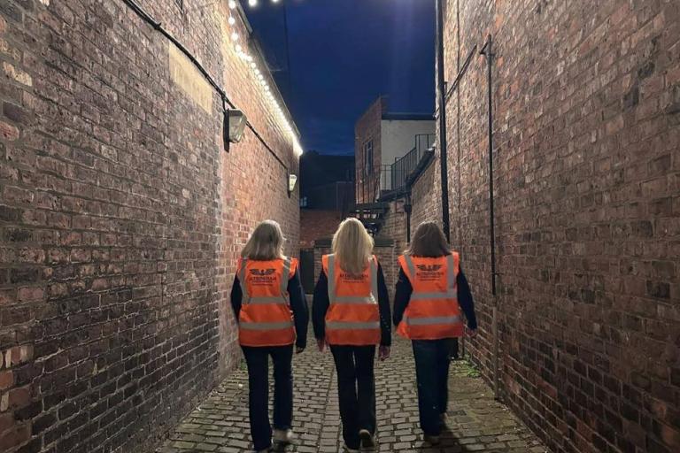 Altrincham Street Angels, three volunteers