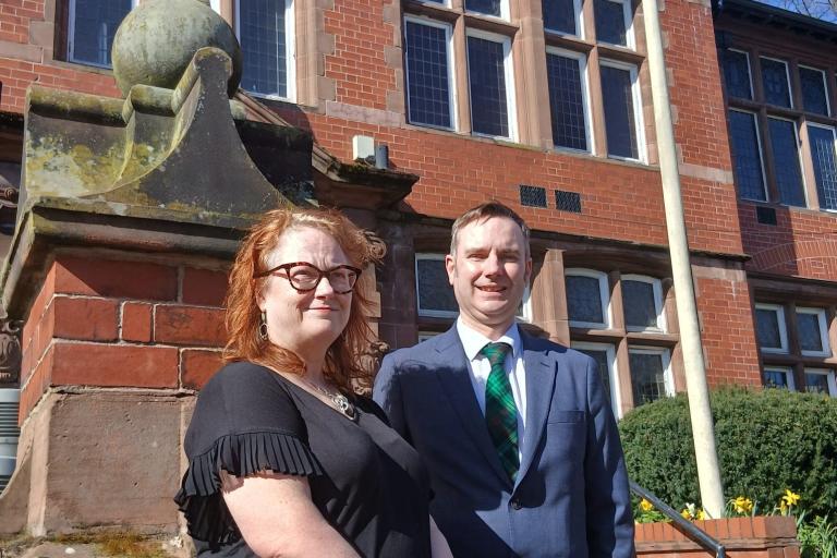 Jo Cushing and Tom Ross