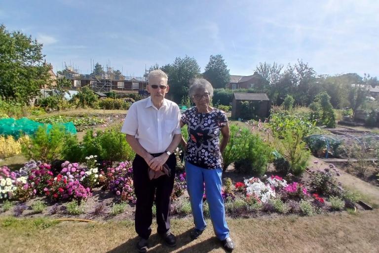 Frank and Flo on allotment